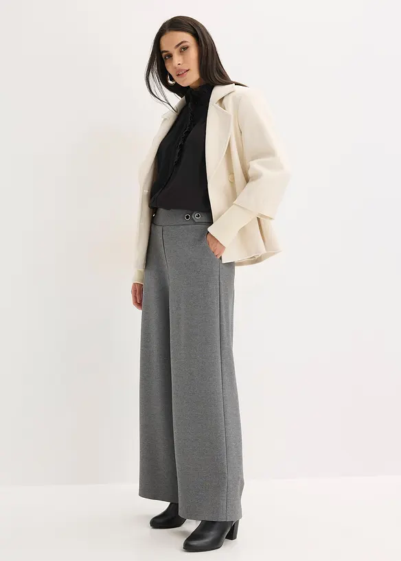 Pantaloni in jersey con traversina decorativa, bonprix