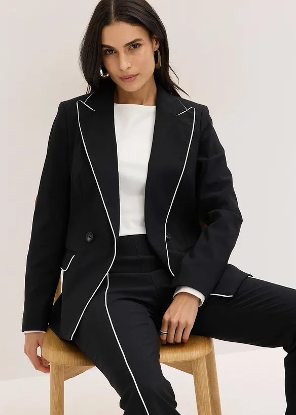 Blazer in bengalina elasticizzata, bonprix
