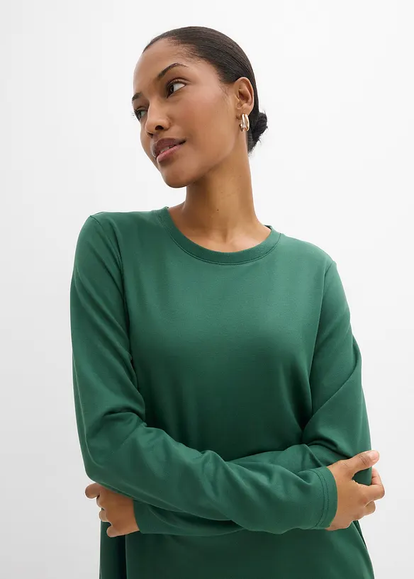 Abito svasato in maglina di misto viscosa, bonprix