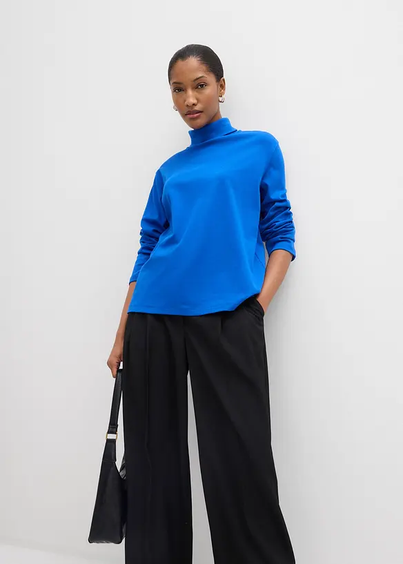 Maglia dolcevita in puro cotone biologico, bonprix