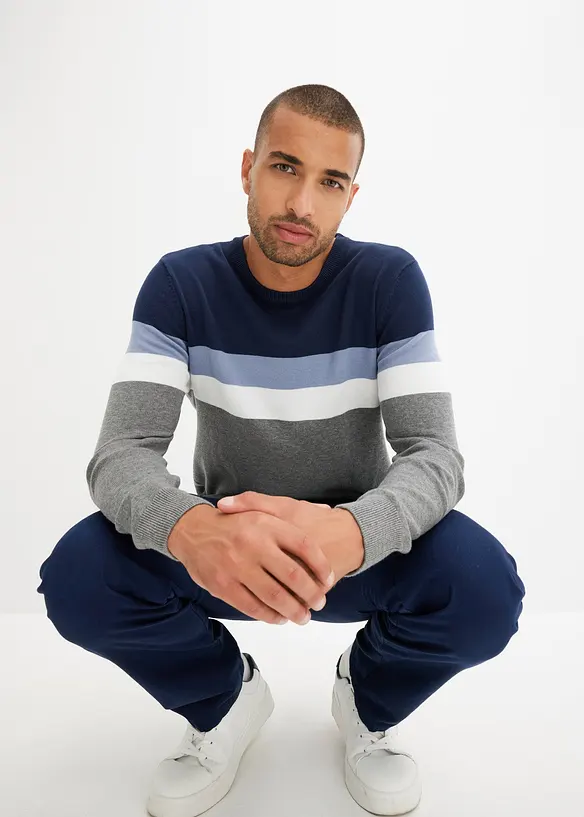 Maglione in filato fine con puro cotone, bonprix