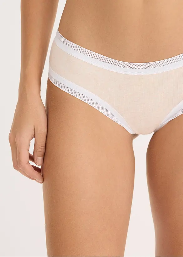 Brasiliana a coste con pizzo (pacco da 4), bonprix