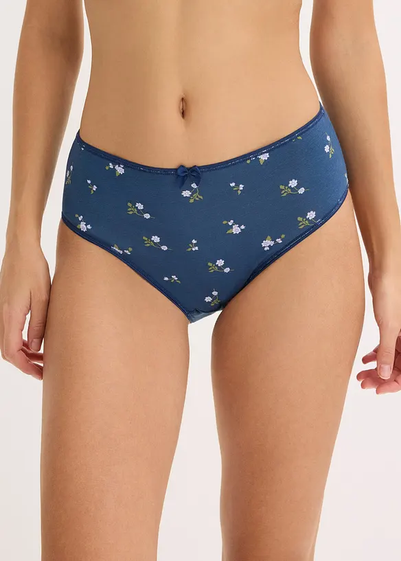 Slip alto con cotone morbido (pacco da 5), bonprix