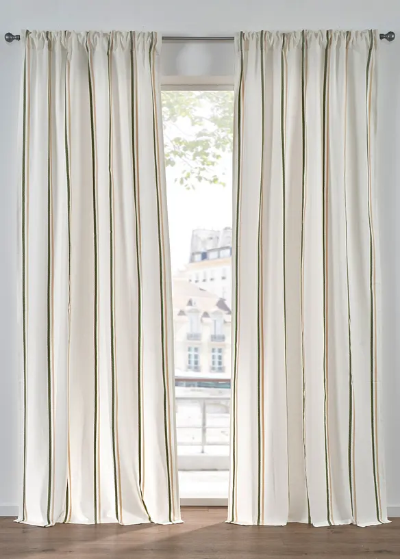 Tenda con righe tessute (pacco da 1), bonprix