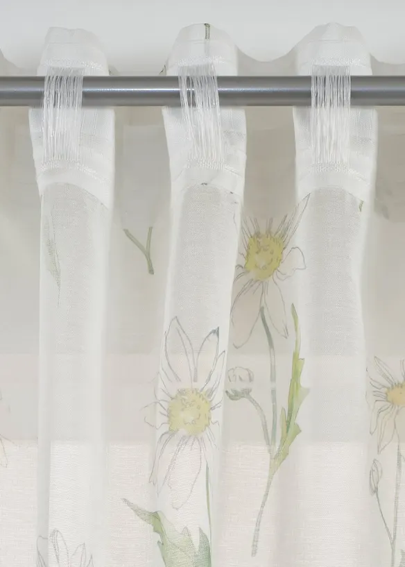 Tenda trasparente a fiori (pacco da 1), bonprix