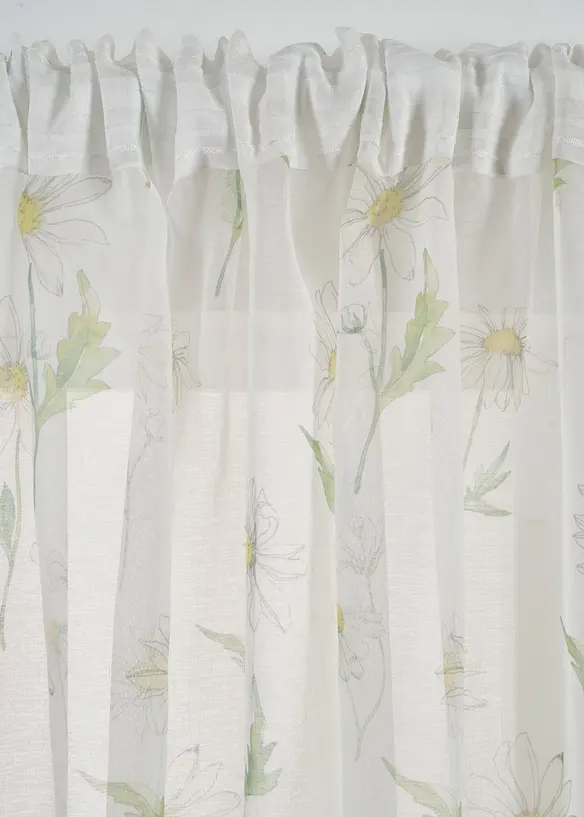 Tenda trasparente a fiori (pacco da 1), bonprix