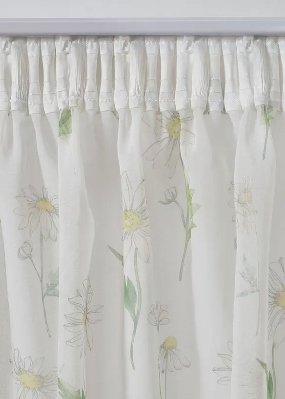 Tenda trasparente a fiori (pacco da 1), bonprix