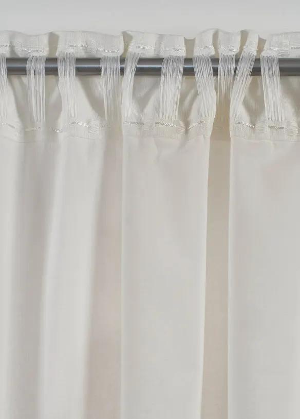 Tenda con bordi ricamati in cotone biologico (pacco da 1), bonprix