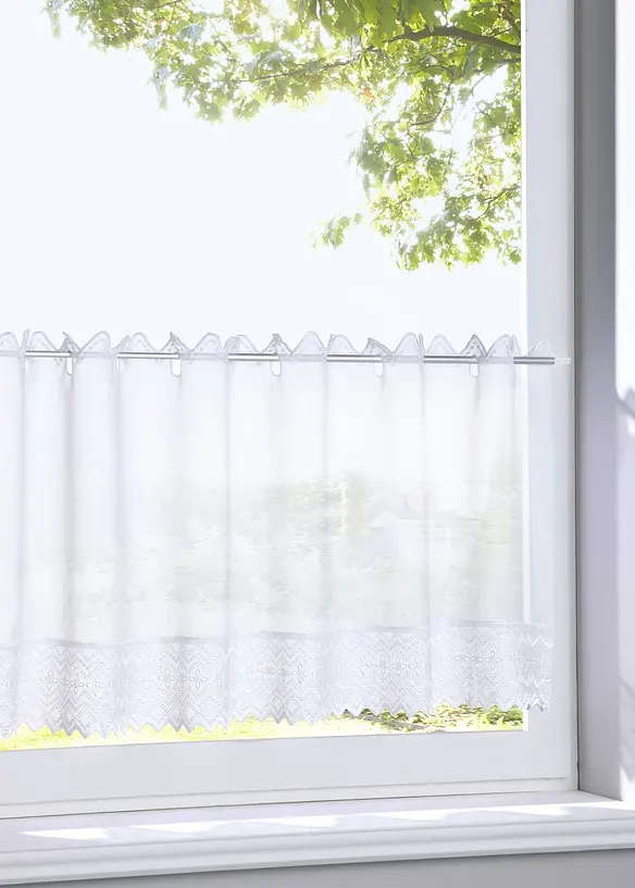 Tenda a vetro con bordo ricamato, bonprix