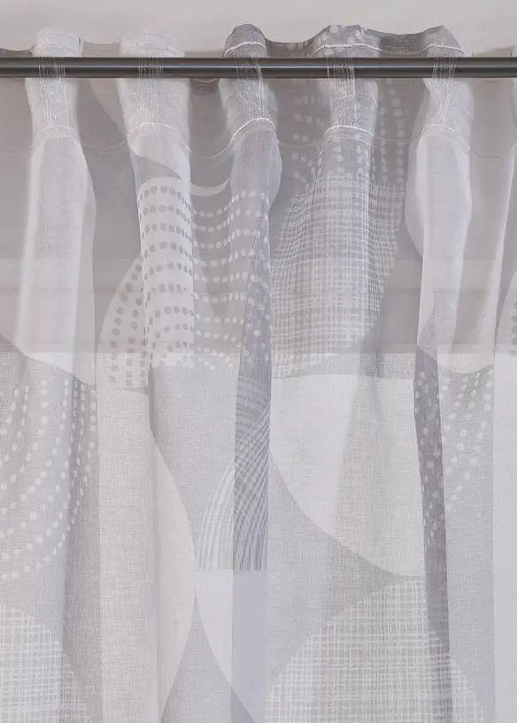 Tenda trasparente con poliestere riciclato in fantasia (pacco da 1), bonprix