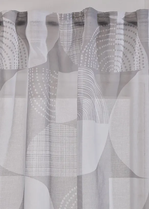 Tenda trasparente con poliestere riciclato in fantasia (pacco da 1), bonprix