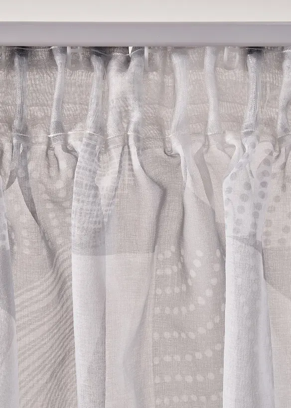 Tenda trasparente con poliestere riciclato in fantasia (pacco da 1), bonprix