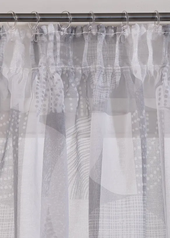 Tenda trasparente con poliestere riciclato in fantasia (pacco da 1), bonprix