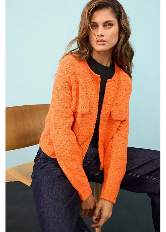 Cardigan in boucl&eacute;, bonprix
