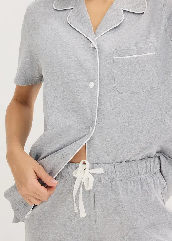 Pigiama estivo con bottoni, bonprix