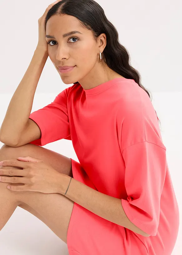 Abito oversize in maglina di cotone biologico pesante, bonprix