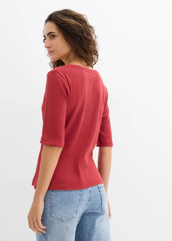 Maglia a costine con cotone biologico (pacco da 2), bonprix