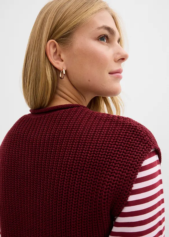 Gilet in maglia con tasche, bonprix