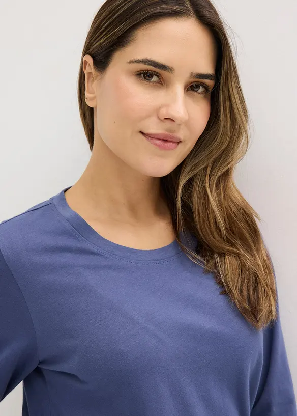 Pigiama in puro cotone (set 3 pezzi), bonprix