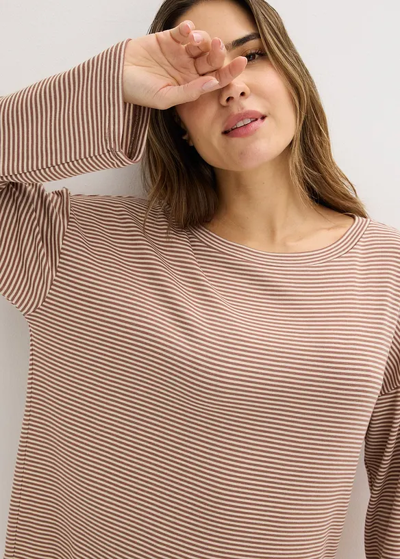 Pigiama oversize in morbido cotone, bonprix