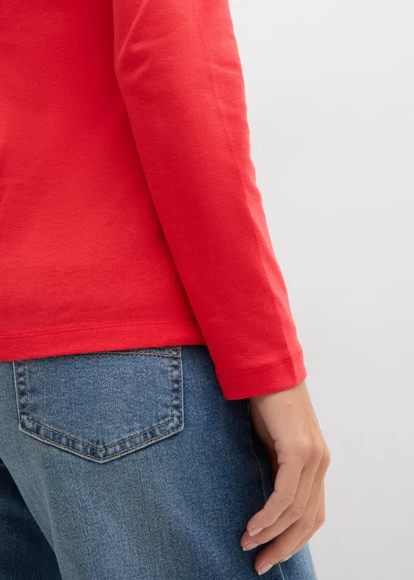 Maglia a maniche lunghe in puro cotone biologico, bonprix