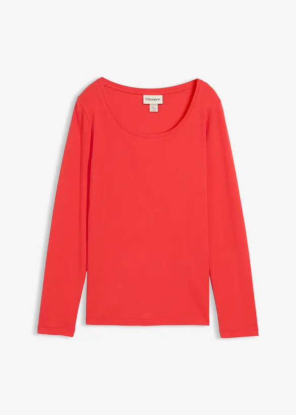 Maglia a maniche lunghe in puro cotone biologico, bonprix