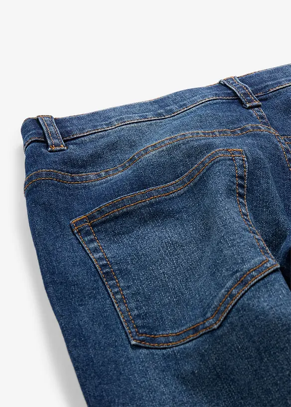 Jeans wide leg, vita media, bonprix