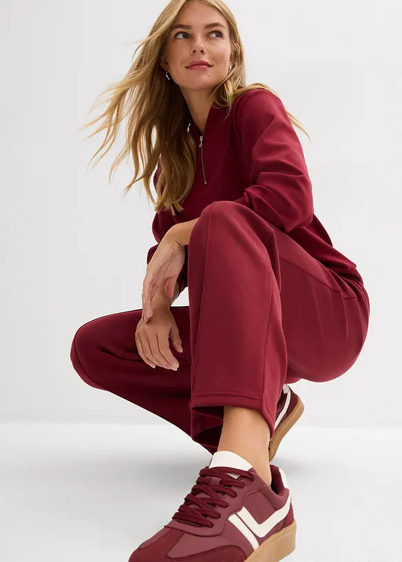 Pantaloni in felpa di misto viscosa morbido, bonprix