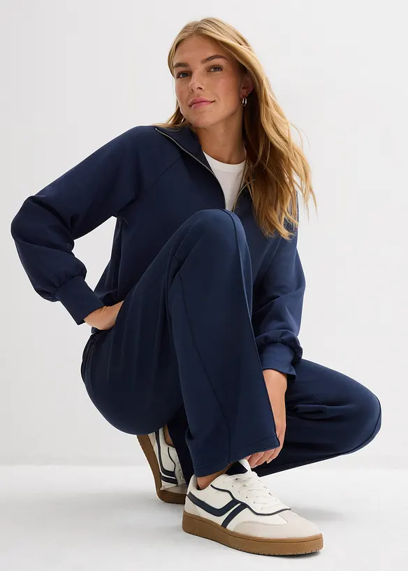 Pantaloni in felpa di misto viscosa morbido, bonprix