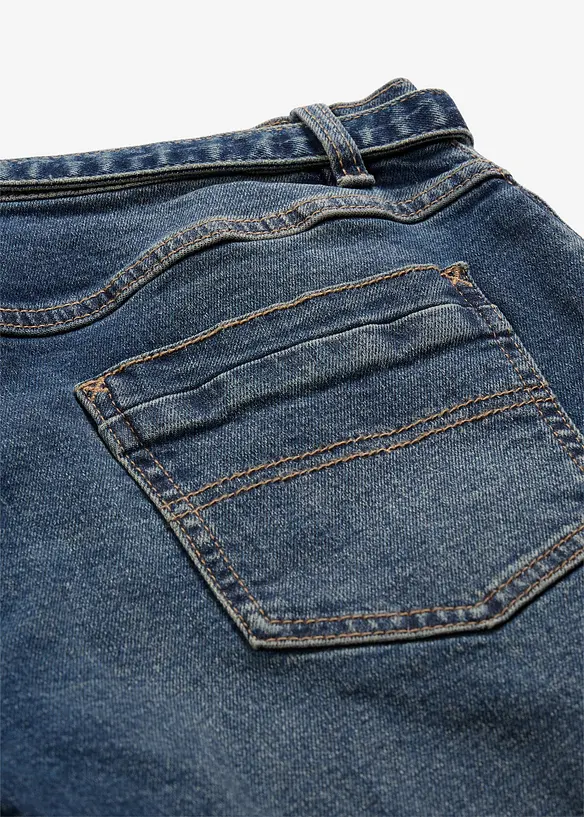 Jeans wide leg lunghi, vita media, bonprix