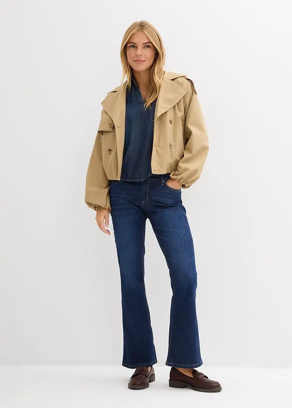 Tunica in jeans di puro cotone biologico, bonprix