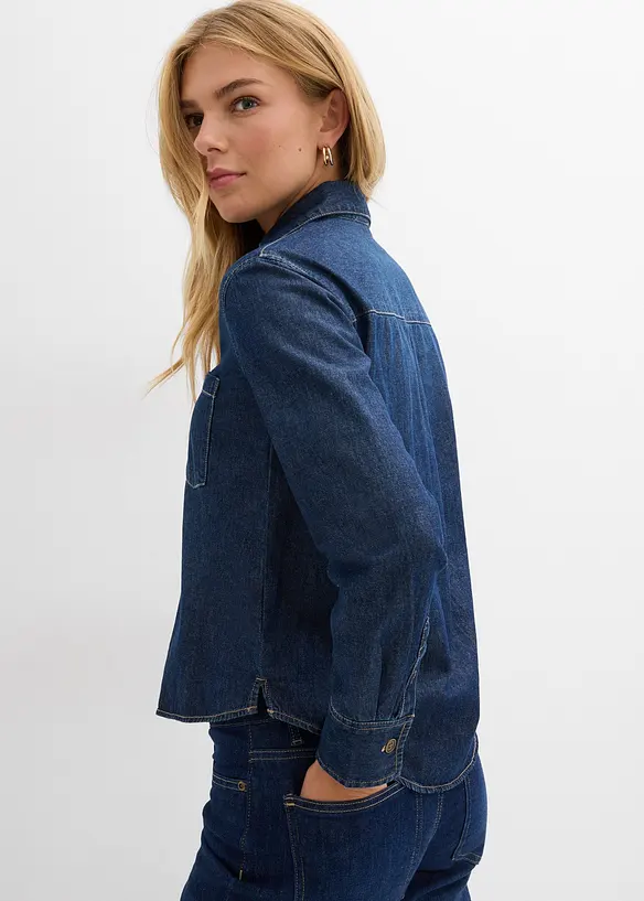 Tunica in jeans di puro cotone biologico, bonprix