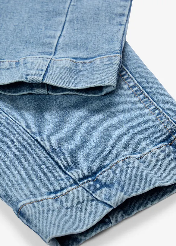 Jeans barrel cropped, vita media, bonprix