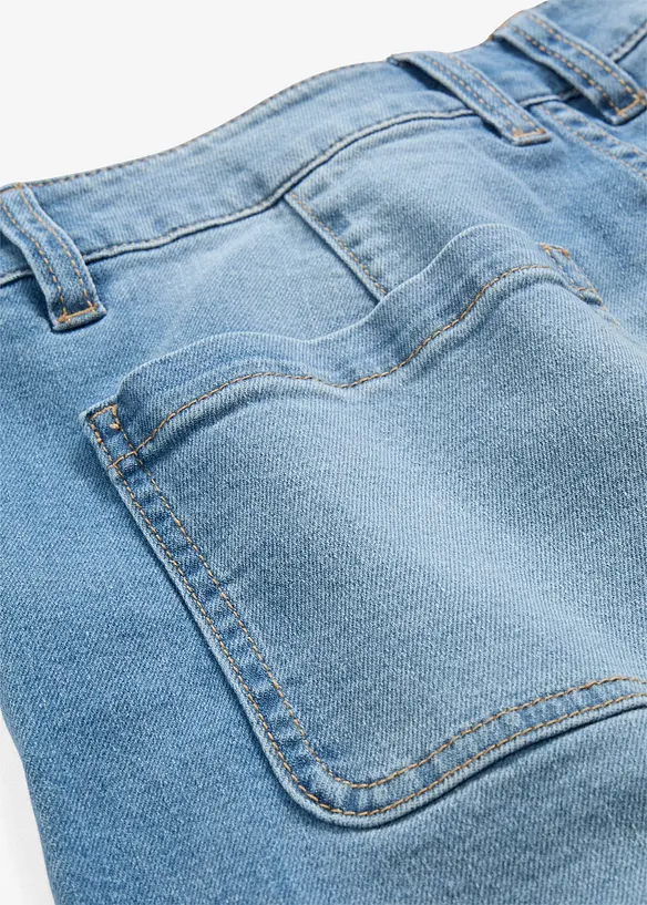 Jeans barrel, vita media, bonprix