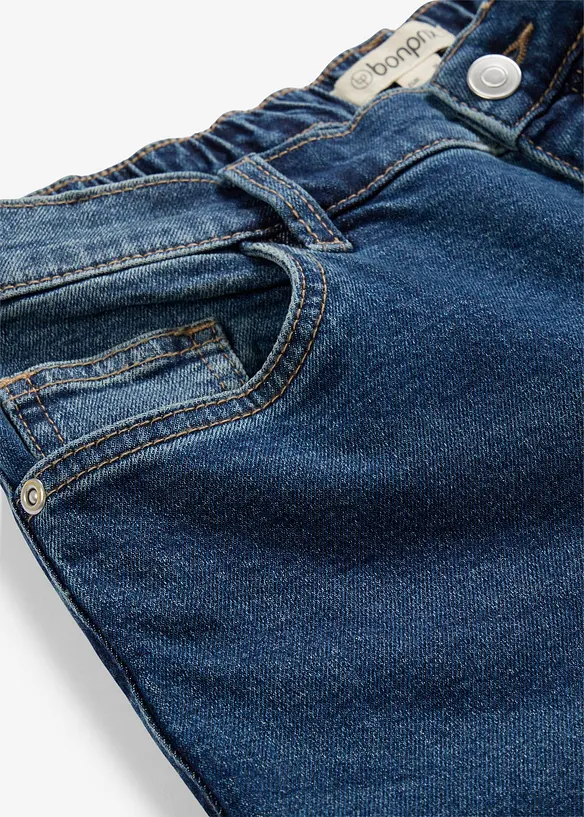 Mom jeans cropped, vita alta, bonprix