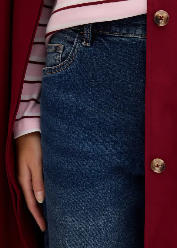 Mom jeans cropped, vita alta, bonprix