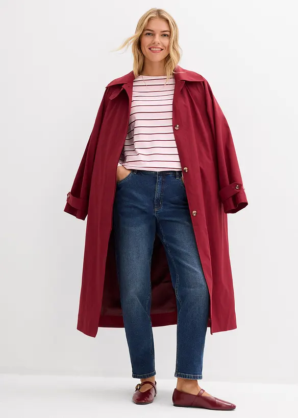 Mom jeans cropped, vita alta, bonprix