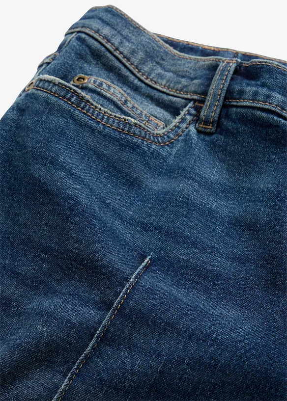 Jeans wide leg full length, vita media, bonprix