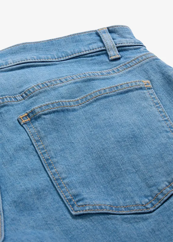 Jeans straight full length, vita media, bonprix