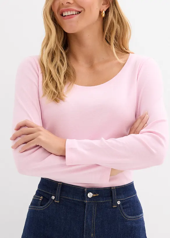 Jeans straight full length, vita media, bonprix