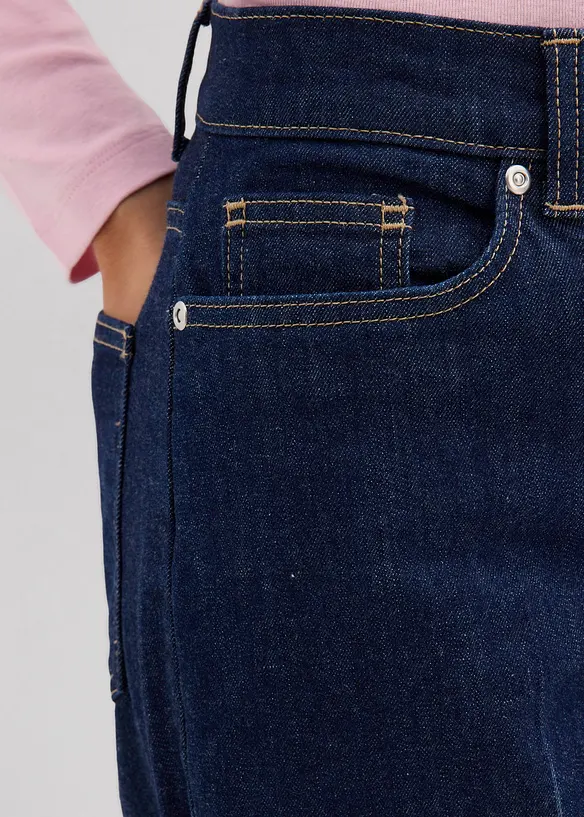 Jeans straight full length, vita media, bonprix