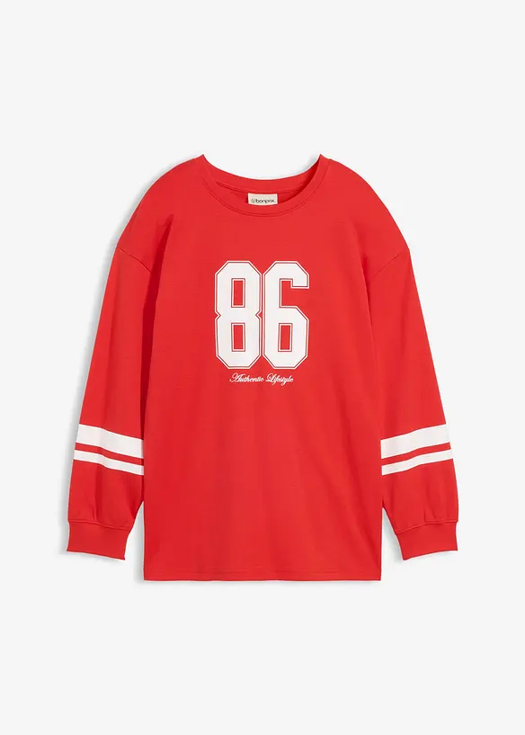 Maxi maglia a maniche lunghe in puro cotone biologico, bonprix