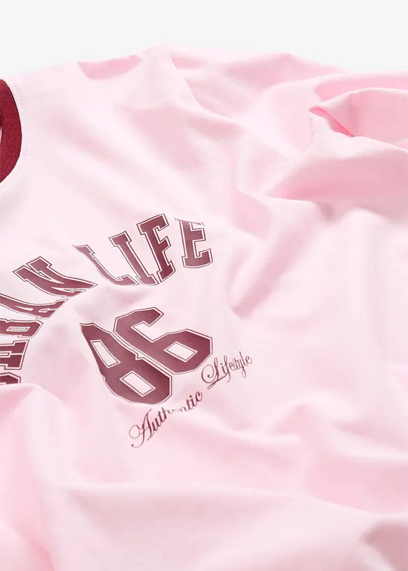 Maglia a maniche lunghe in misto cotone biologico elasticizzato, bonprix