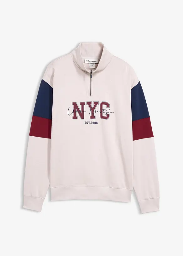 Felpa in puro cotone biologico, loose fit, bonprix