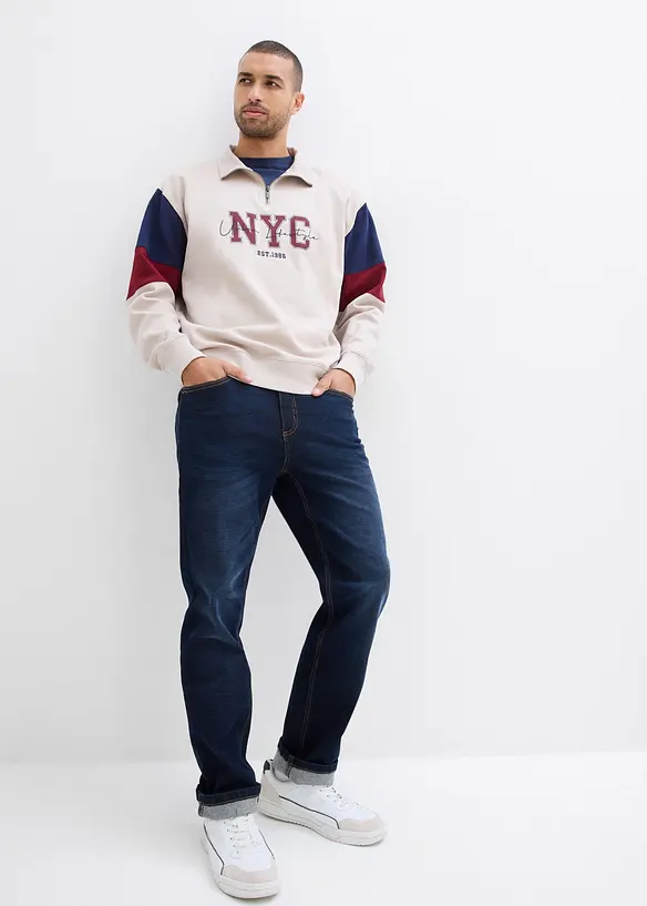 Felpa in puro cotone biologico, loose fit, bonprix