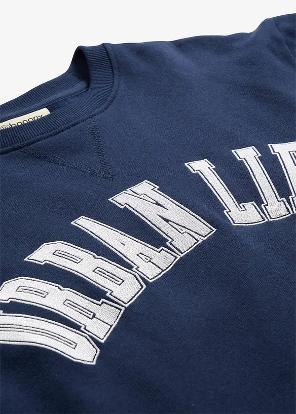 Felpa oversize in puro cotone, bonprix