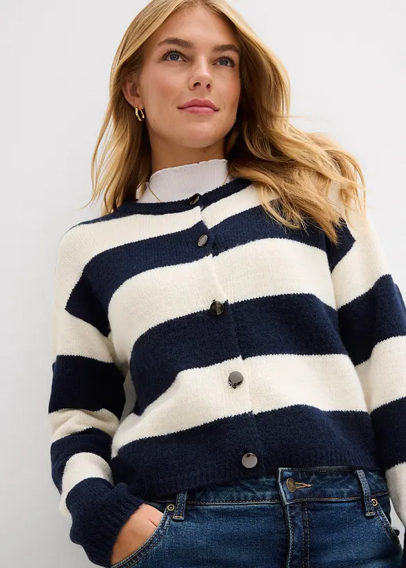 Cardigan corto in filato fine, bonprix