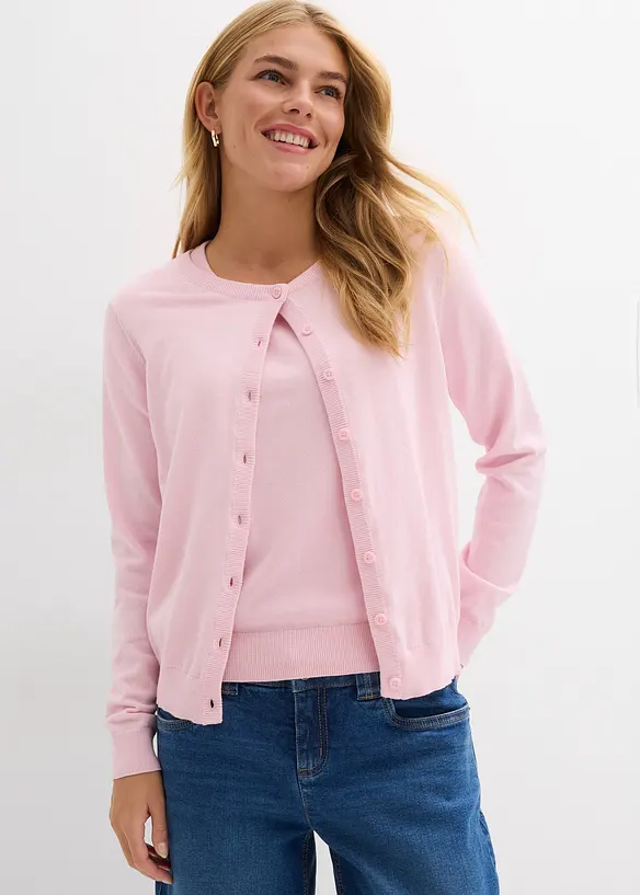 Cardigan in filato fine, bonprix