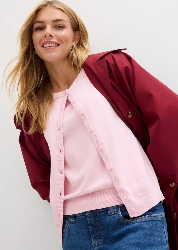 Cardigan in filato fine, bonprix