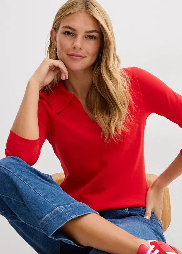 Polo in puro cotone biologico, bonprix